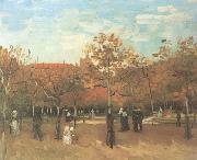 Vincent Van Gogh The Bois de Boulogne with People Walking (nn04) oil on canvas